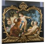 An Overdoor with Putti Disporting by Francesco de Mura