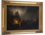 A Market Square at Night, Brussels, 1870 by Petrus van Schendel