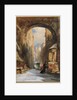 Venice: an Edicola beneath an Archway, with Santa Maria della Salute in the Distance, 1853 by James Holland