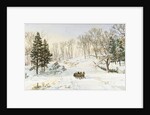 Winter on Ravensdale Road, Hastings-on-Hudson, 1890 by Jasper Francis Cropsey