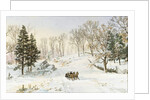 Winter on Ravensdale Road, Hastings-on-Hudson, 1890 by Jasper Francis Cropsey