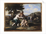 Nymphs gathering Flowers in a Landscape by Gerard Hoet