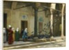 Harem Women feeding Pigeons in a Courtyard by Jean Leon Gerome