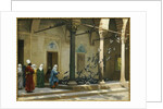 Harem Women feeding Pigeons in a Courtyard by Jean Leon Gerome