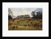 The Cheshire Hunt - the Meet at Calveley Hall by George Goodwin Kilburne