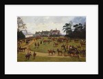 The Cheshire Hunt - the Meet at Calveley Hall by George Goodwin Kilburne