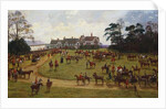 The Cheshire Hunt - the Meet at Calveley Hall by George Goodwin Kilburne