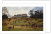 The Cheshire Hunt - the Meet at Calveley Hall by George Goodwin Kilburne