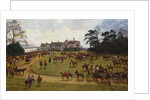 The Cheshire Hunt - the Meet at Calveley Hall by George Goodwin Kilburne