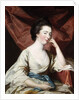 Portrait of a Lady in a White Dress and Blue Sash by Francis Cotes