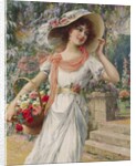 The Flower Girl by Emile Vernon
