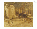 Fountain in a Provencal Village by Henry Herbert La Thangue