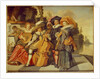 Elegant Figures making Music on a Terrace by a Lake by Dirck Hals