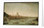 A Panoramic View of the City of London from the Thames near the Water Gate of Somerset House by Antonio Joli