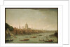 A Panoramic View of the City of London from the Thames near the Water Gate of Somerset House by Antonio Joli