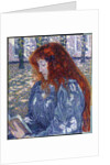 Woman Reading, 1899 by Theo van Rysselberghe