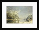 A Fjord Scene by Adelsteen Normann