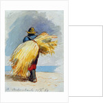 A Harvester, 1863 by Andreas Achenbach