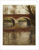 A River Landscape with a Bridge by Fritz Thaulow