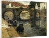 Washerwomen in the Morning at Quimperle by Fritz Thaulow