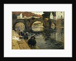 Washerwomen in the Morning at Quimperle by Fritz Thaulow