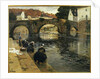 Washerwomen in the Morning at Quimperle by Fritz Thaulow
