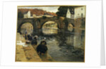 Washerwomen in the Morning at Quimperle by Fritz Thaulow