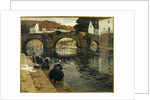 Washerwomen in the Morning at Quimperle by Fritz Thaulow