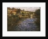 River Landscape with a Washerwoman by Fritz Thaulow