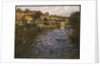 River Landscape with a Washerwoman by Fritz Thaulow