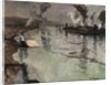 Smokestacks along the River by Fritz Thaulow