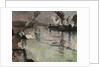 Smokestacks along the River by Fritz Thaulow