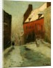 A Winter Street Scene, Montreuil, 1894 by Fritz Thaulow