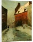 A Winter Street Scene, Montreuil, 1894 by Fritz Thaulow
