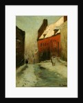 A Winter Street Scene, Montreuil, 1894 by Fritz Thaulow