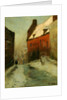A Winter Street Scene, Montreuil, 1894 by Fritz Thaulow