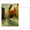 A Winter Street Scene, Montreuil, 1894 by Fritz Thaulow