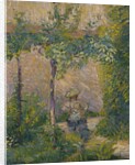 Woman in the Garden by Hippolyte Petitjean
