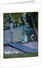 Bather about to plunge into the River Lyerres by Gustave Caillebotte