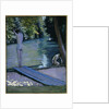 Bather about to plunge into the River Lyerres by Gustave Caillebotte
