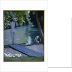 Bather about to plunge into the River Lyerres by Gustave Caillebotte