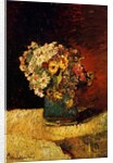 A Vase of Flowers by Adolphe Joseph Thomas Monticelli