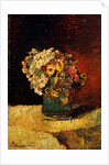 A Vase of Flowers by Adolphe Joseph Thomas Monticelli