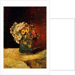A Vase of Flowers by Adolphe Joseph Thomas Monticelli