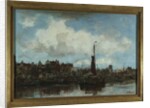 A View of Amsterdam by Jacob Henricus or Hendricus Maris