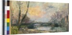 View of the Seine, Paris by Albert-Charles Lebourg