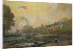 The Banks of the River Seine at St. Cloud by Albert-Charles Lebourg