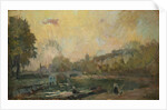 The Banks of the River Seine at St. Cloud by Albert-Charles Lebourg