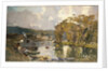 The small branch of the River Seine at Bas-Meudon on an Autumn Evening, 1893 by Albert-Charles Lebourg
