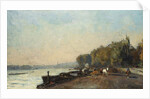 On the Bridge at Suresnes in Autumn by Albert-Charles Lebourg